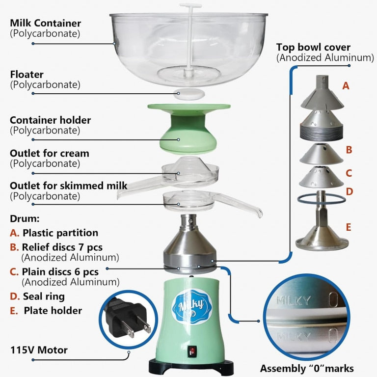 Electric Cream Separator—Milky Day FJ90-PP image 2