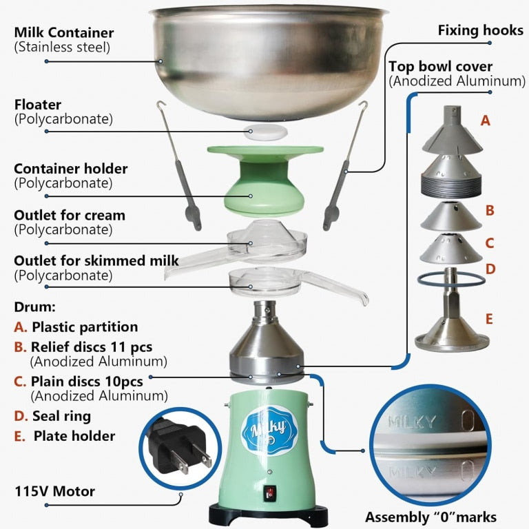 Electric Cream Separator—Milky Day FJ130 EPR image 1