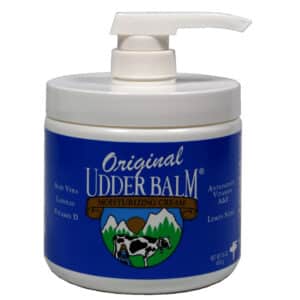 Original Udder Balm for dairy animal udders and humans.