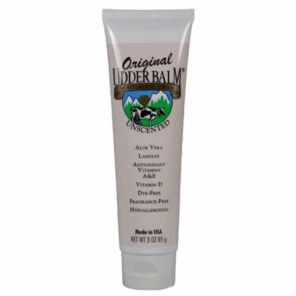 Original Udder Balm for dairy animal udders and humans.