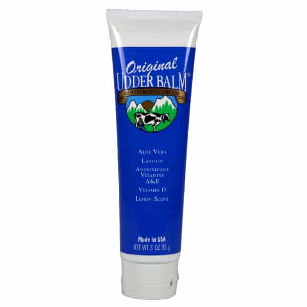 Original Udder Balm for dairy animal udders and humans.