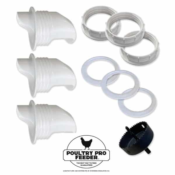 Poultry Pro Chicken Feeder Kit contents