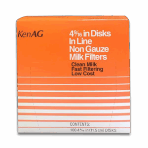 KenAg 4-9/16 Milk Filters Box of 100