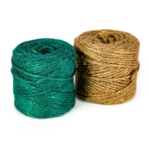 green and natural jute twine